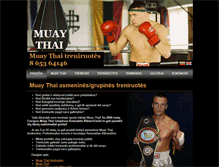 Tablet Screenshot of muay-thai.lt